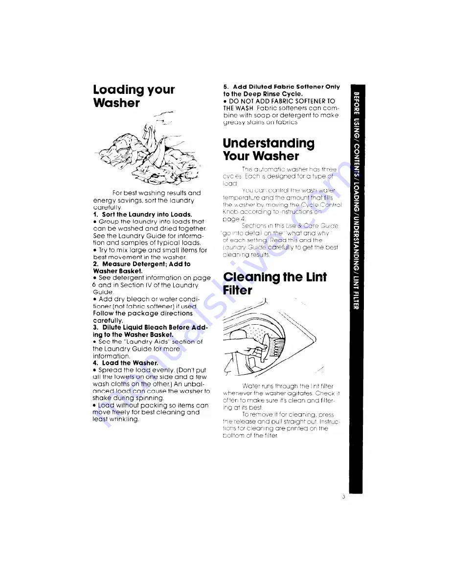 Whirlpool LA3800XK Use And Care Manual Download Page 3