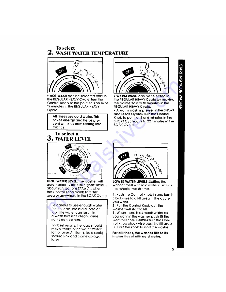 Whirlpool LA3800XM Use & Care Manual Download Page 5