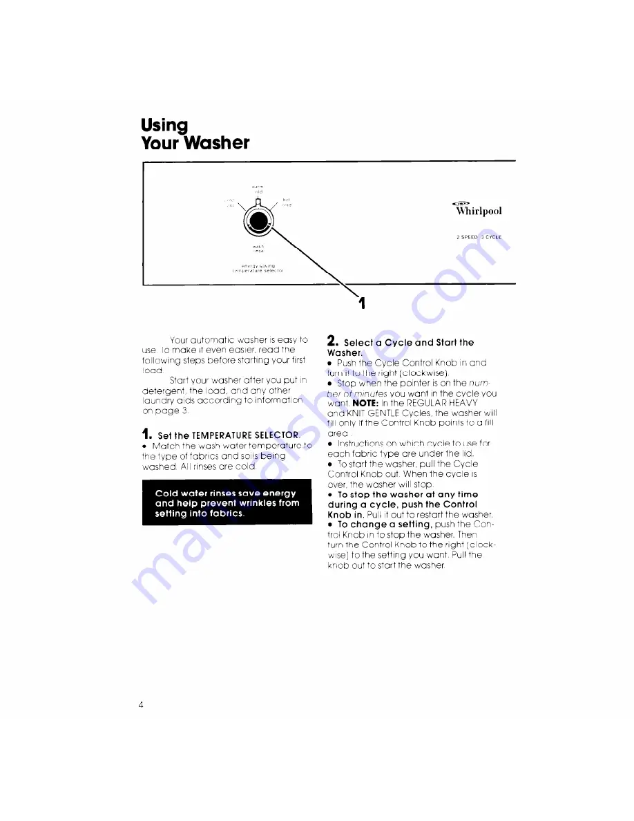 Whirlpool LA4000XK Use And Care Manual Download Page 4