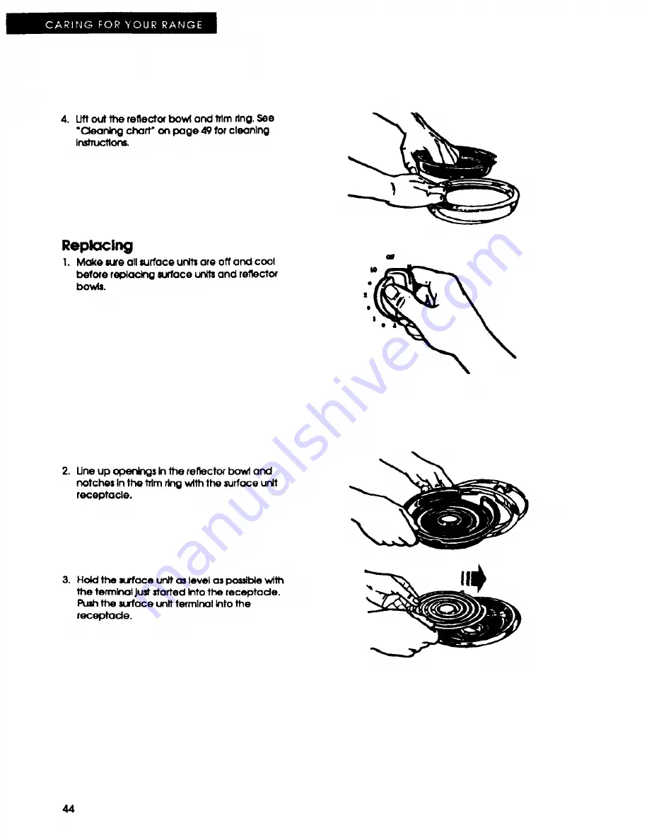 Whirlpool LA543OXP Use And Care Manual Download Page 44