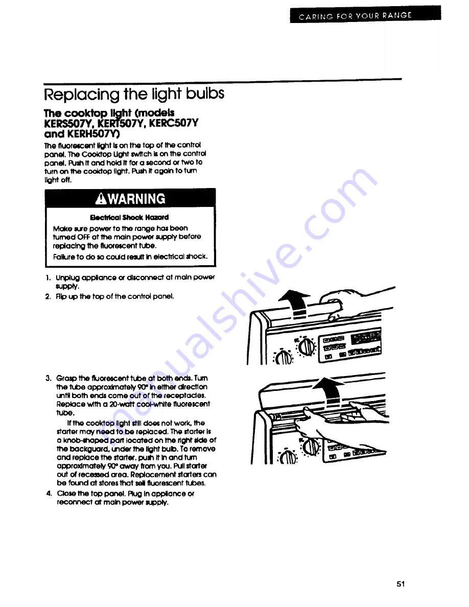 Whirlpool LA543OXP Use And Care Manual Download Page 51