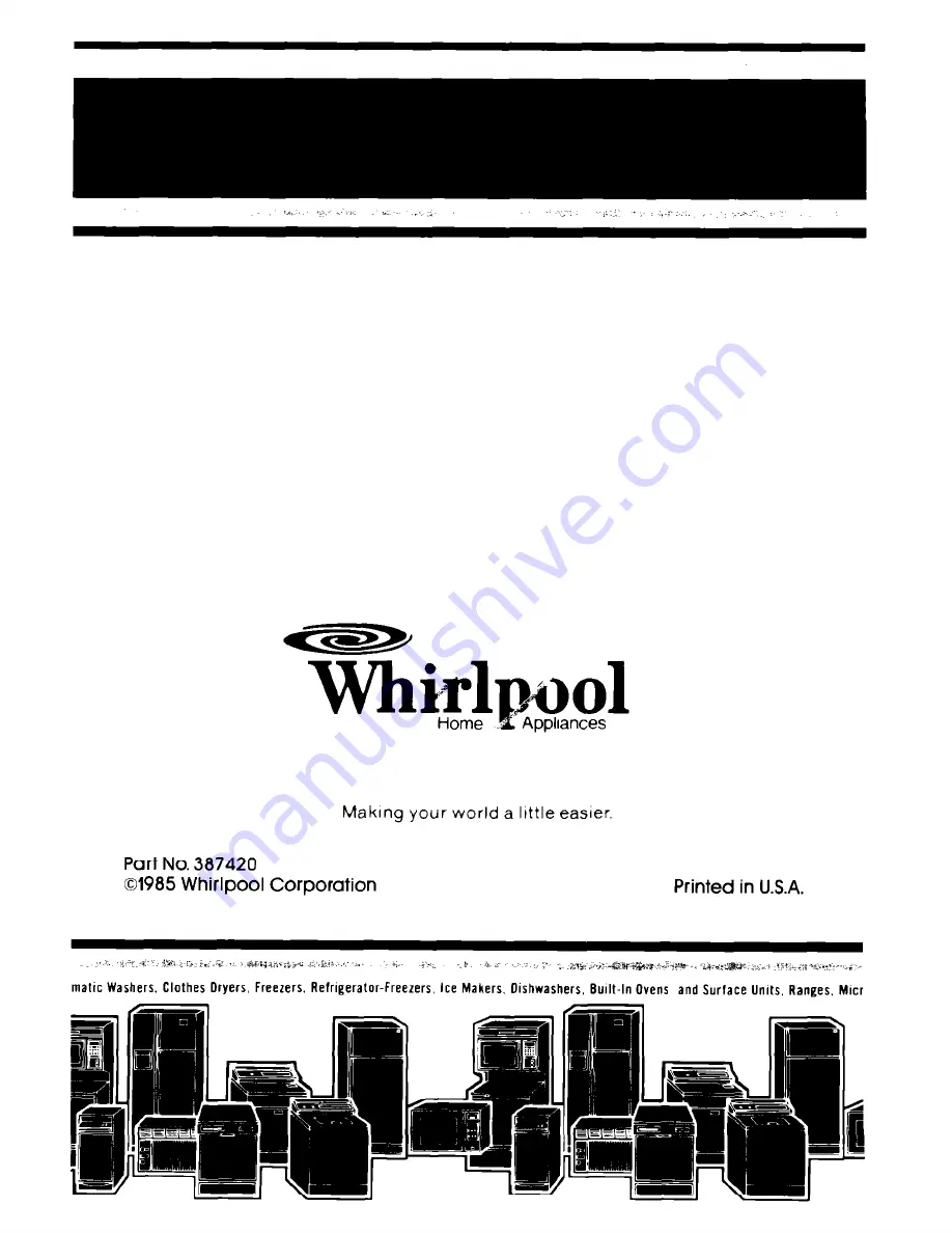 Whirlpool LA5550XP Use & Care Manual Download Page 16