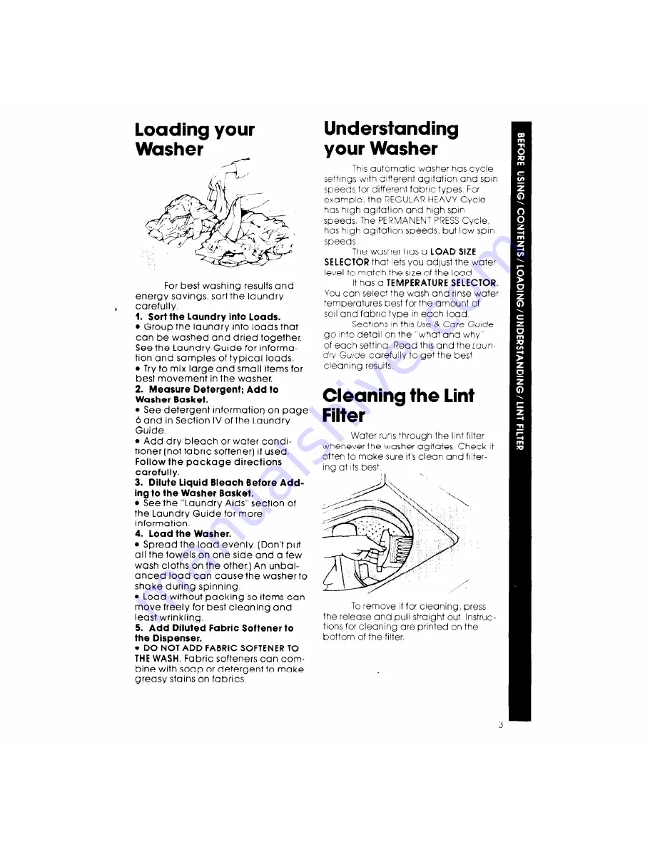 Whirlpool LA6400XK Use And Care Manual Download Page 3