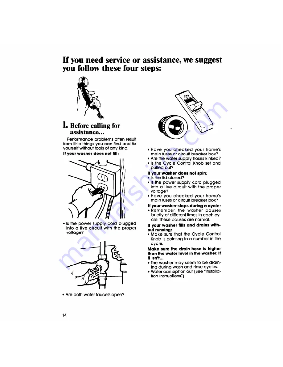 Whirlpool LA6500XP User & Care Manual Download Page 14