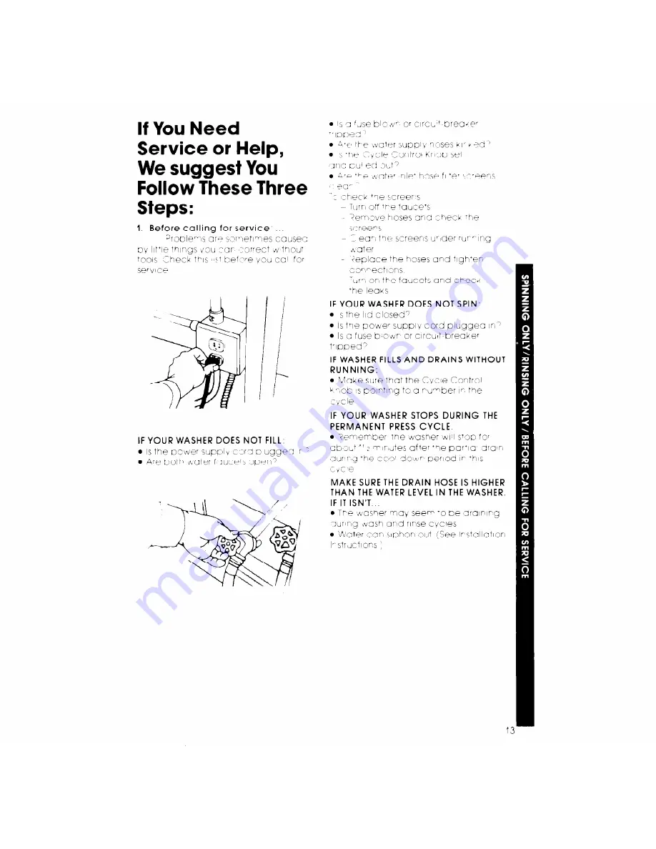 Whirlpool LA7500XK Use & Care Manual Download Page 13