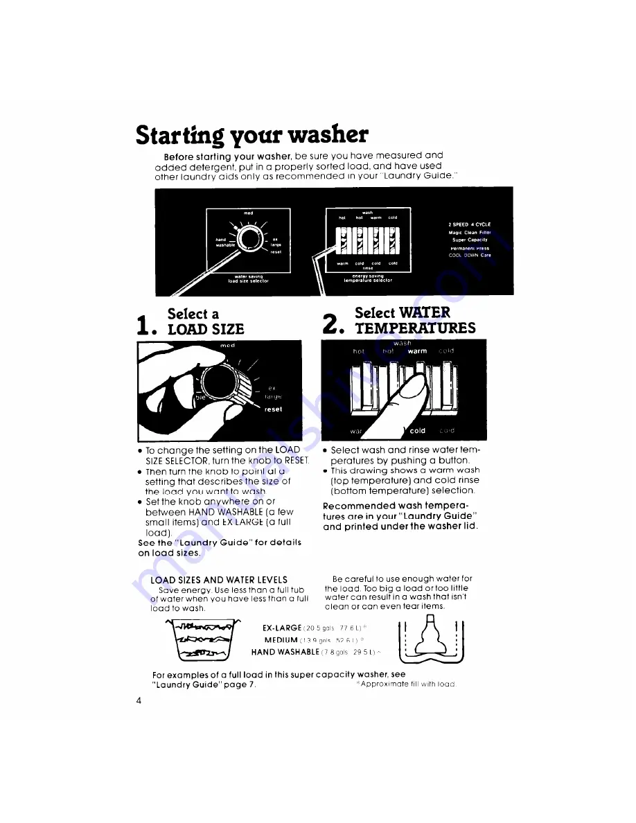 Whirlpool LA7680XK Operating Instructions Manual Download Page 4