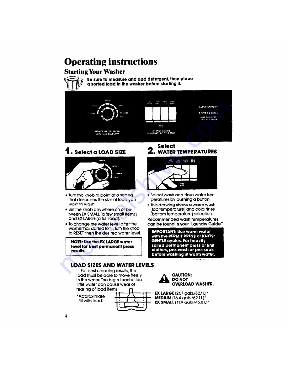 Whirlpool LA7681XS Use & Care Manual Download Page 4