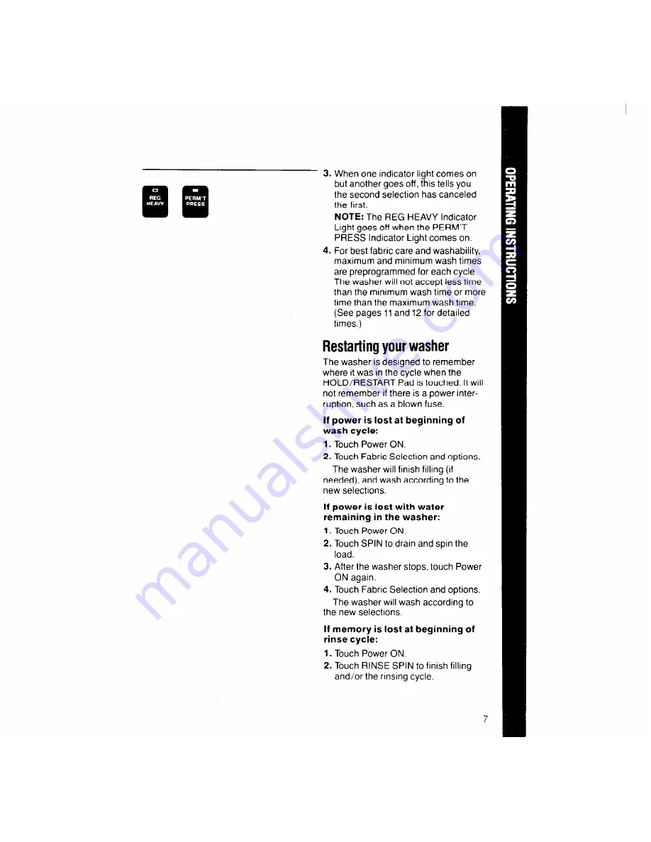 Whirlpool LA9800XT Use And Care Manual Download Page 7