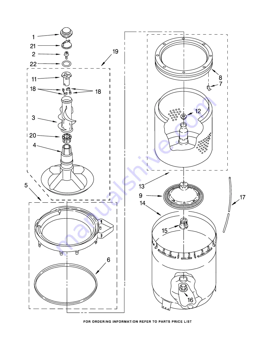 Whirlpool LBT6133AW1 Parts List Download Page 5