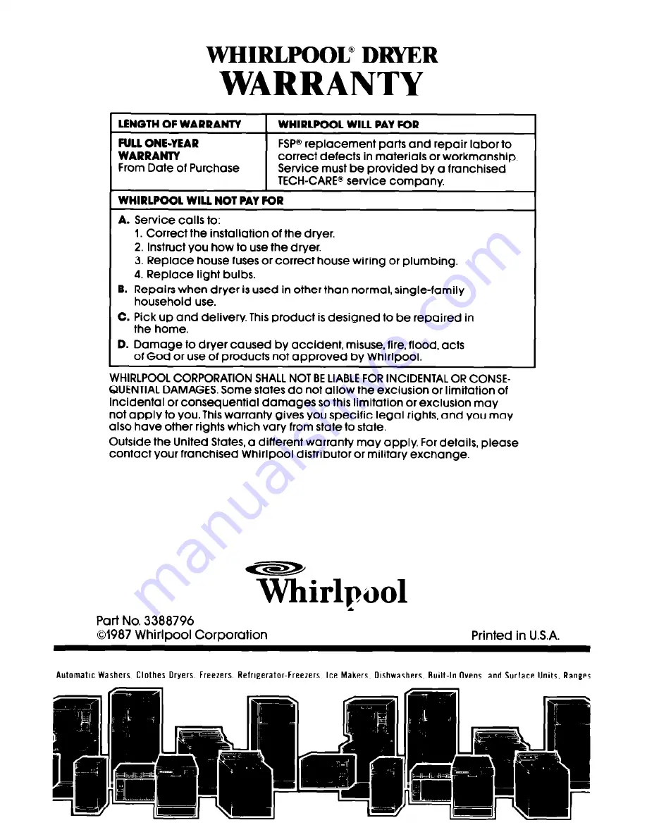 Whirlpool LE6800XS Скачать руководство пользователя страница 12