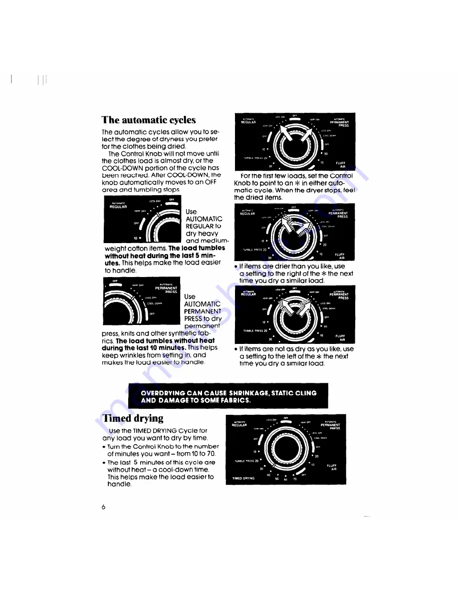 Whirlpool LE7010XS Use & Care Manual Download Page 6