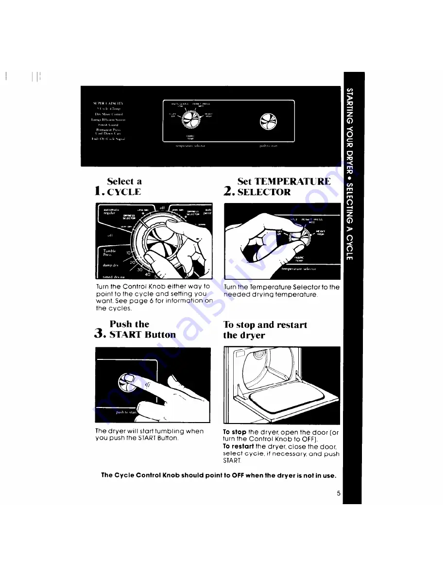 Whirlpool LE7800XP Use And Care Manual Download Page 5