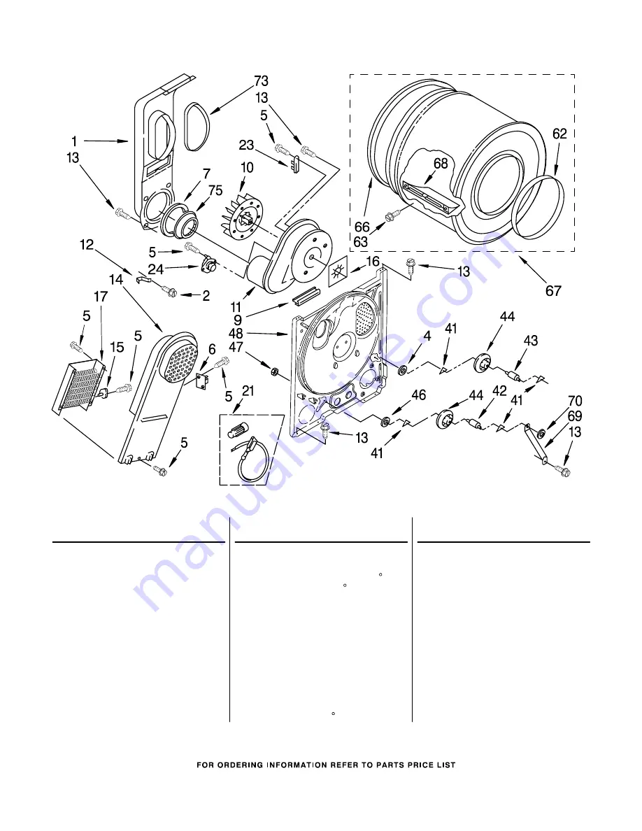 Whirlpool LET5624DQ1 Parts List Download Page 5