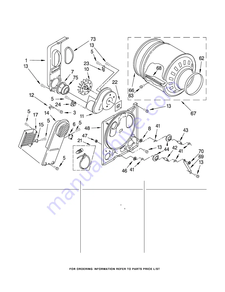 Whirlpool LET7646AQ2 Parts List Download Page 5