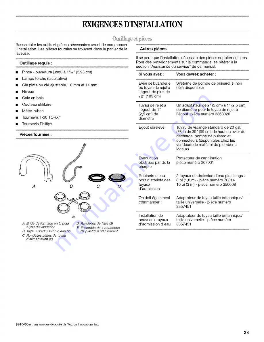 Whirlpool LHW0050PQ4 Use & Care Manual Download Page 23