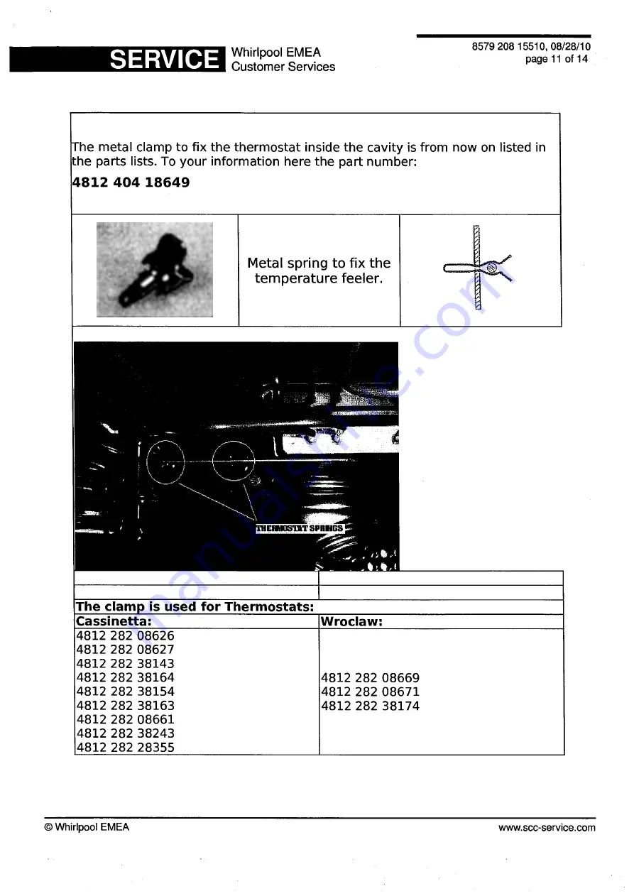 Whirlpool LPR 9022 Service Information Download Page 11