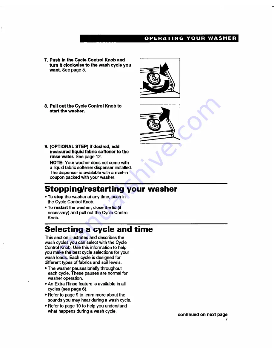 Whirlpool LSC9355DQ0 Скачать руководство пользователя страница 7