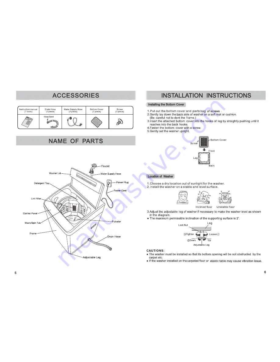 Whirlpool LSP1080GP Instruction Manual Download Page 4