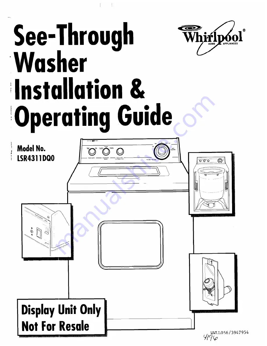 Whirlpool LSR4311DQ0 Скачать руководство пользователя страница 1