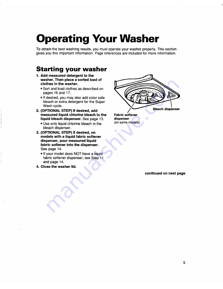 Whirlpool LSR7233DQ0 Use And Care Manual Download Page 5