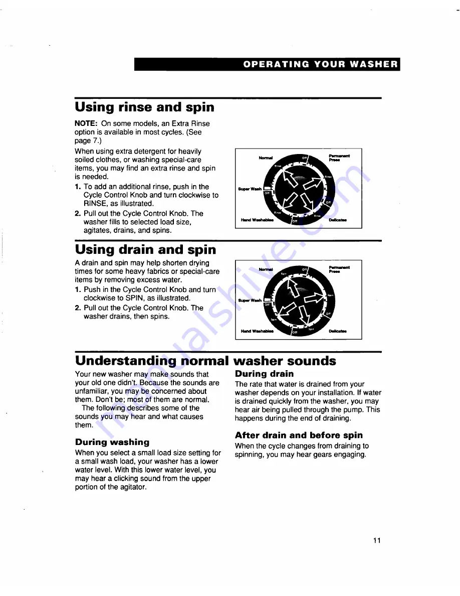 Whirlpool LSR7233DQ0 Use And Care Manual Download Page 11