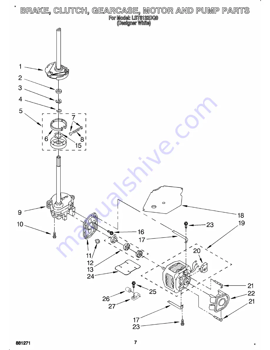 Whirlpool LST6132DQ0 Parts List Download Page 10