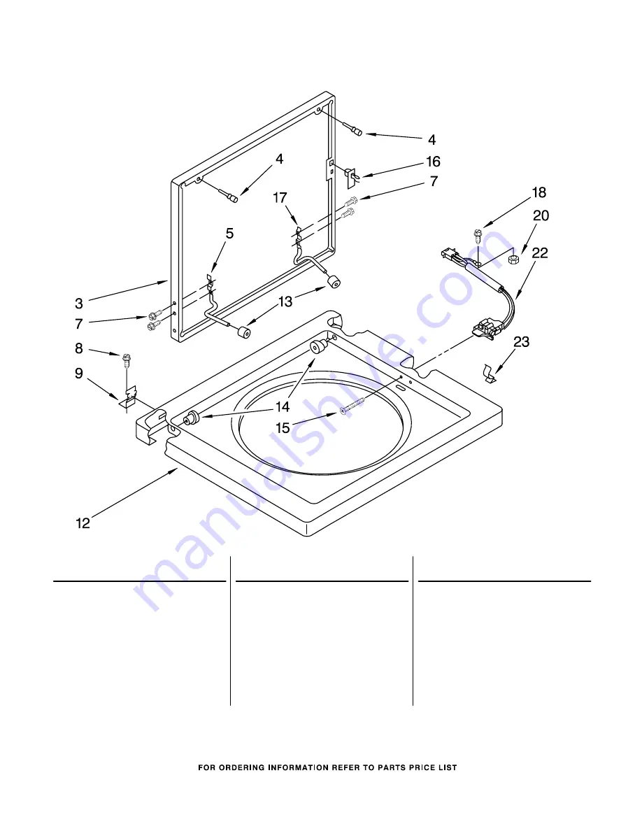 Whirlpool LTE5243DQ2 Control Panel Parts Download Page 8