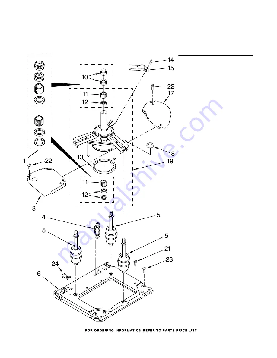 Whirlpool LTE5243DQ2 Control Panel Parts Download Page 12