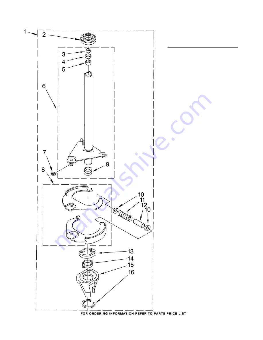 Whirlpool LTE5243DQ2 Control Panel Parts Download Page 16