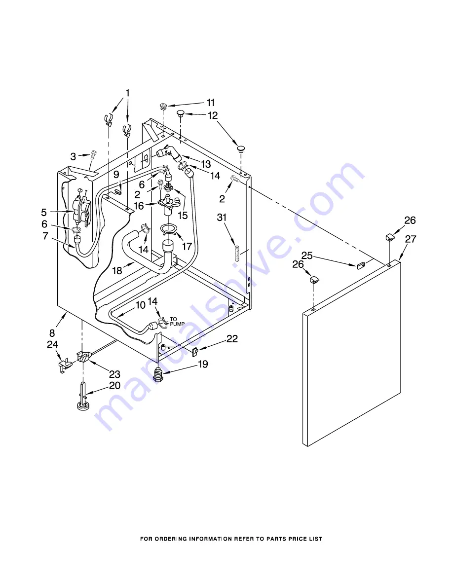 Whirlpool LTG5243DQ4 Control Panel Parts Download Page 9