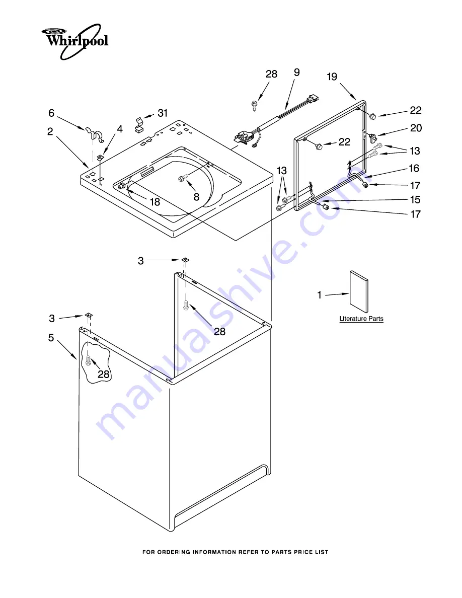 Whirlpool LXR7144EQ2 Parts List Download Page 1