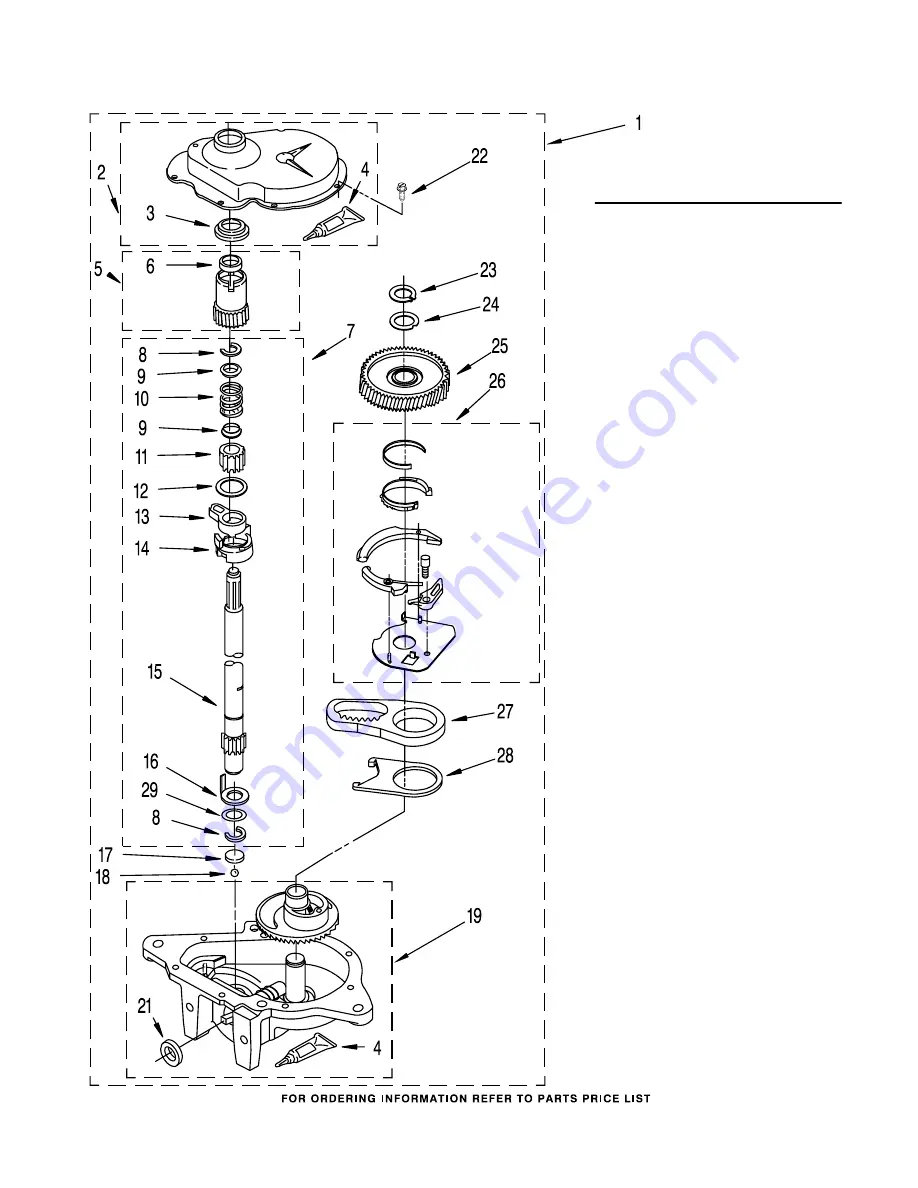 Whirlpool LXR7144EQ2 Parts List Download Page 13