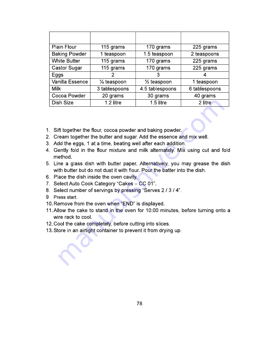 Whirlpool MAGICOOK 20 L Deluxe-B Owner'S Manual Download Page 79