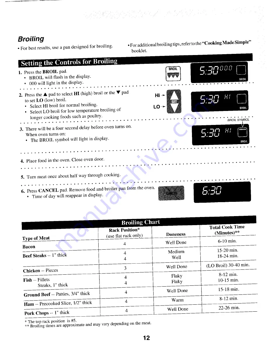 Whirlpool MGR5770 Owner'S Manual Download Page 13