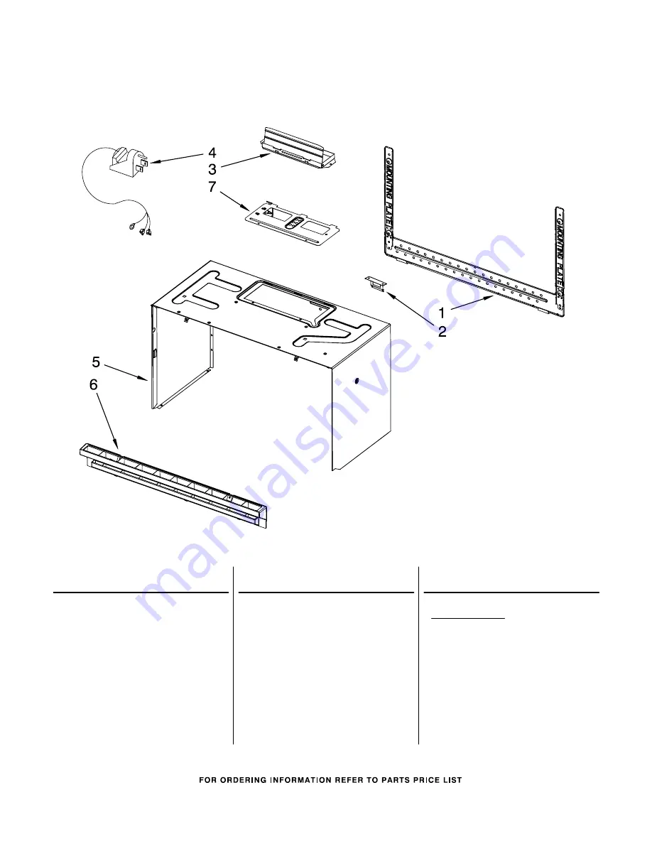 Whirlpool MH1170XSB1 Parts List Download Page 7