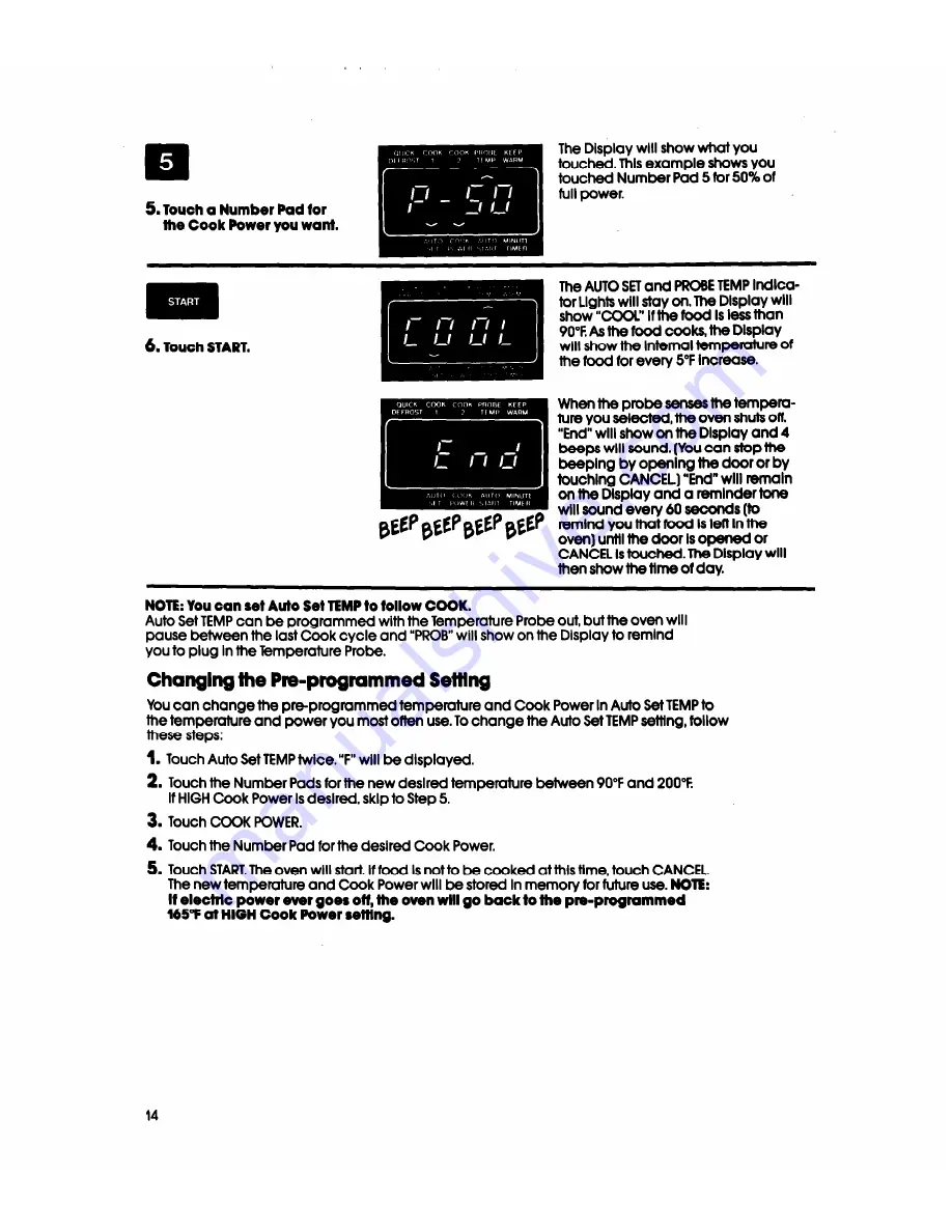 Whirlpool MH6700XW-1 Скачать руководство пользователя страница 14