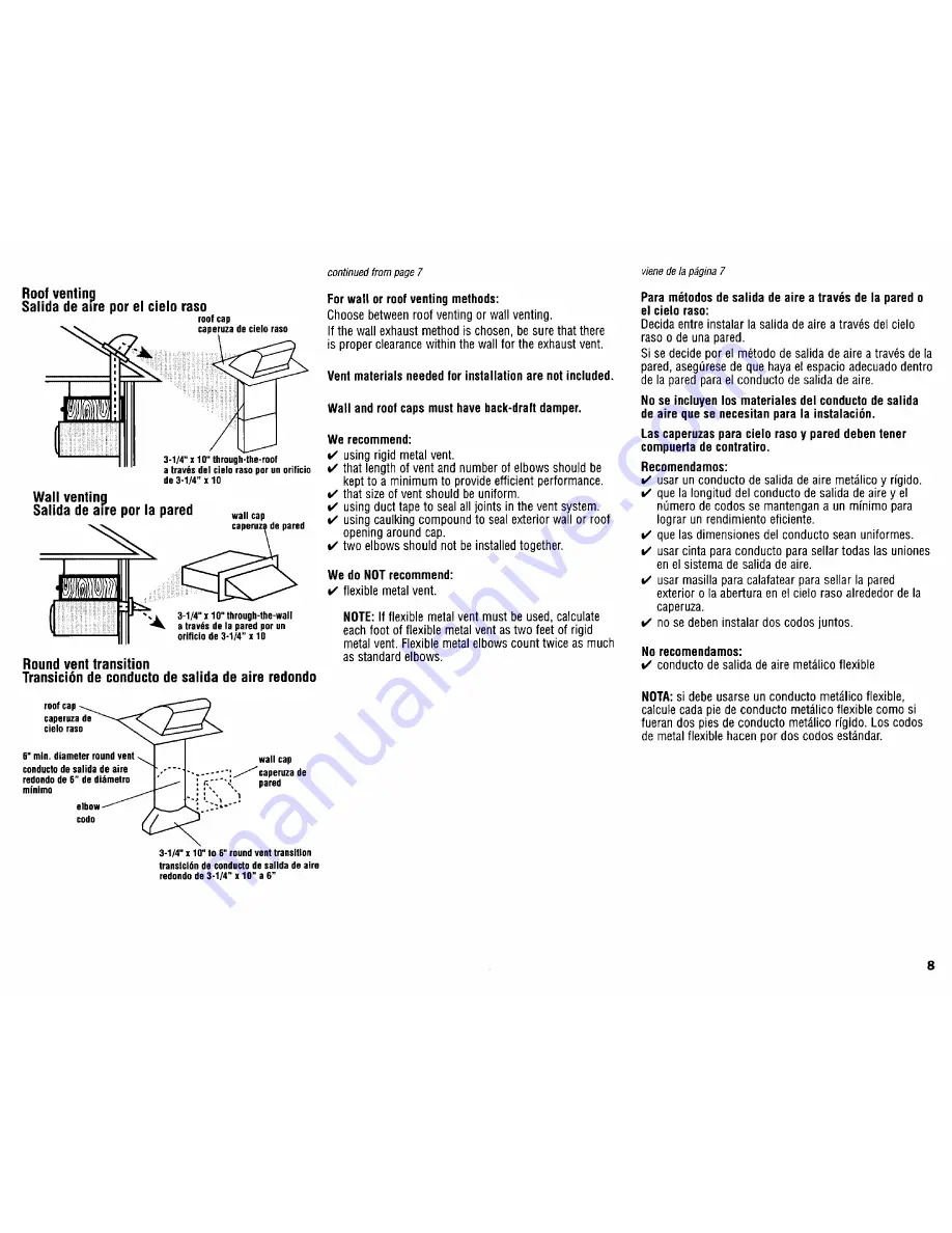 Whirlpool MH7140XFZ0 Installation Instructions Manual Download Page 8