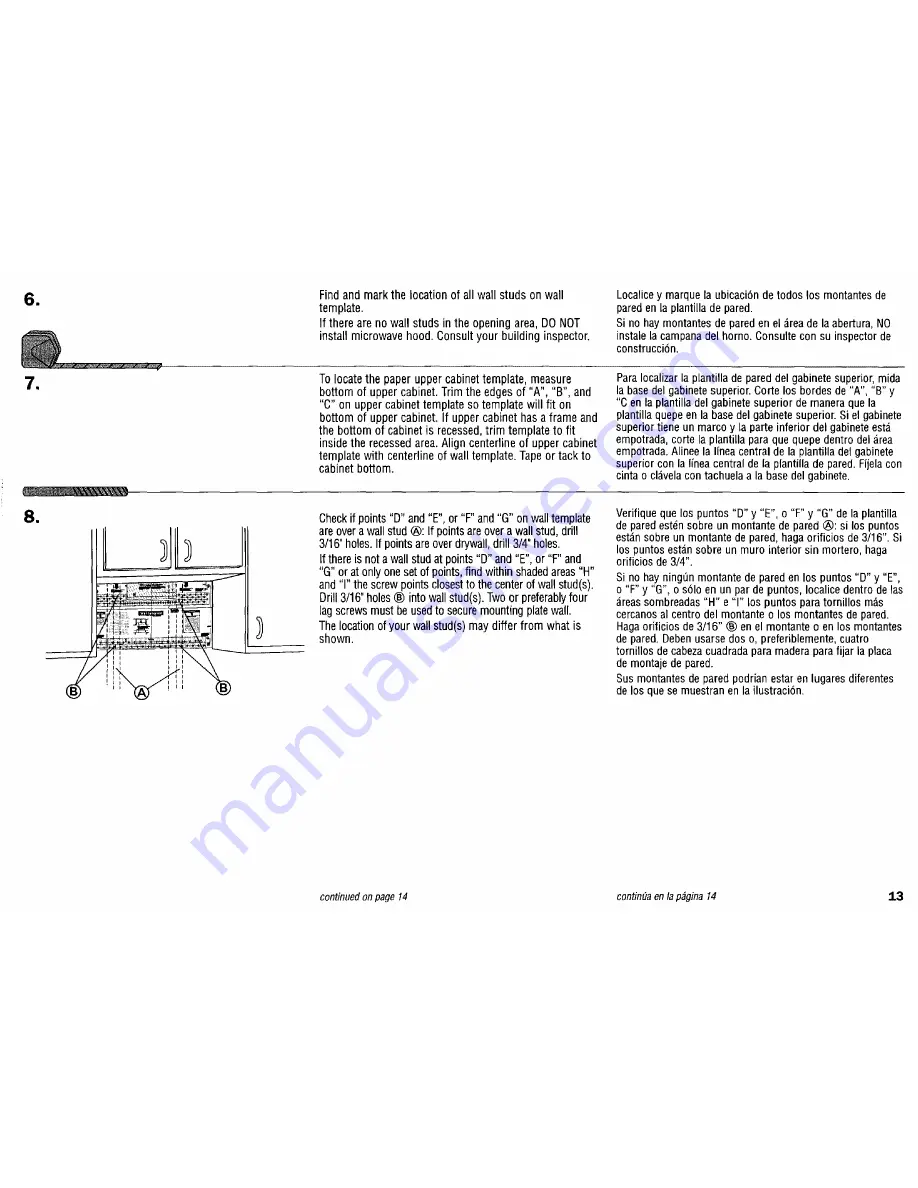 Whirlpool MH7140XFZ0 Installation Instructions Manual Download Page 13