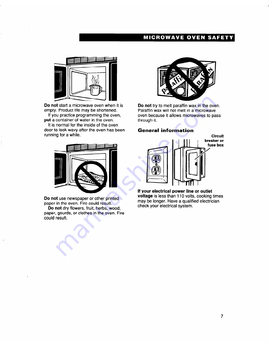 Whirlpool MH9115XB Скачать руководство пользователя страница 7