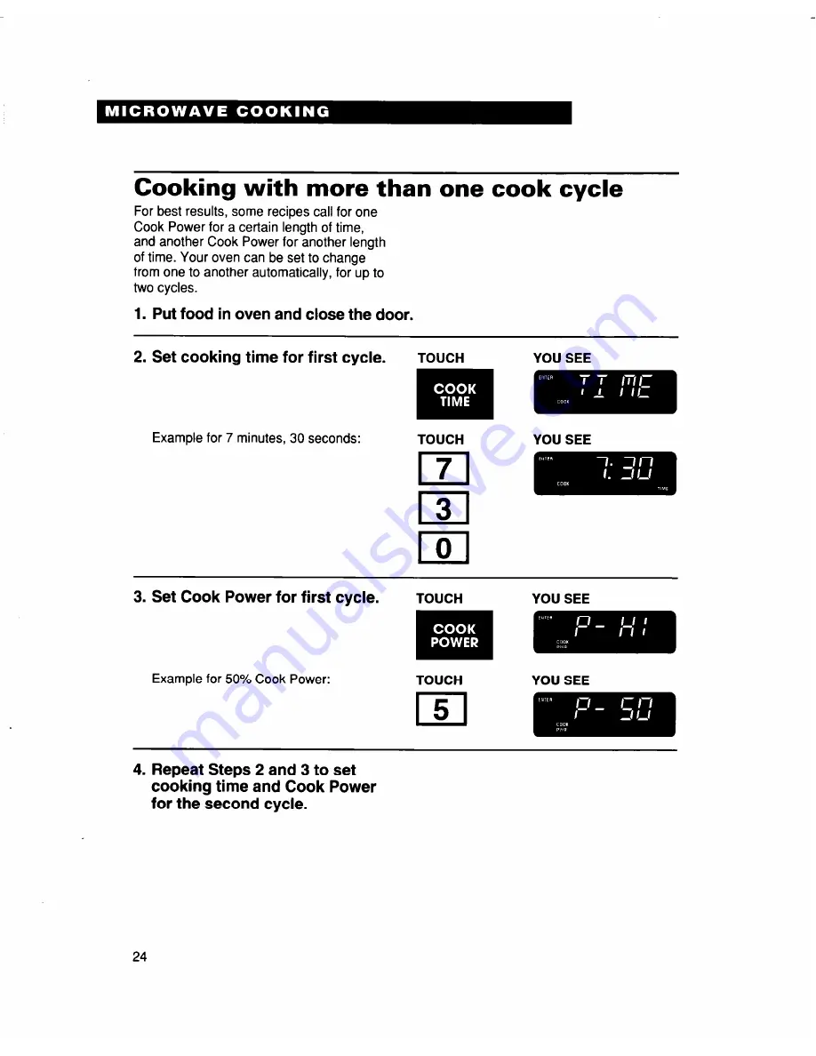 Whirlpool MH9115XB Скачать руководство пользователя страница 24