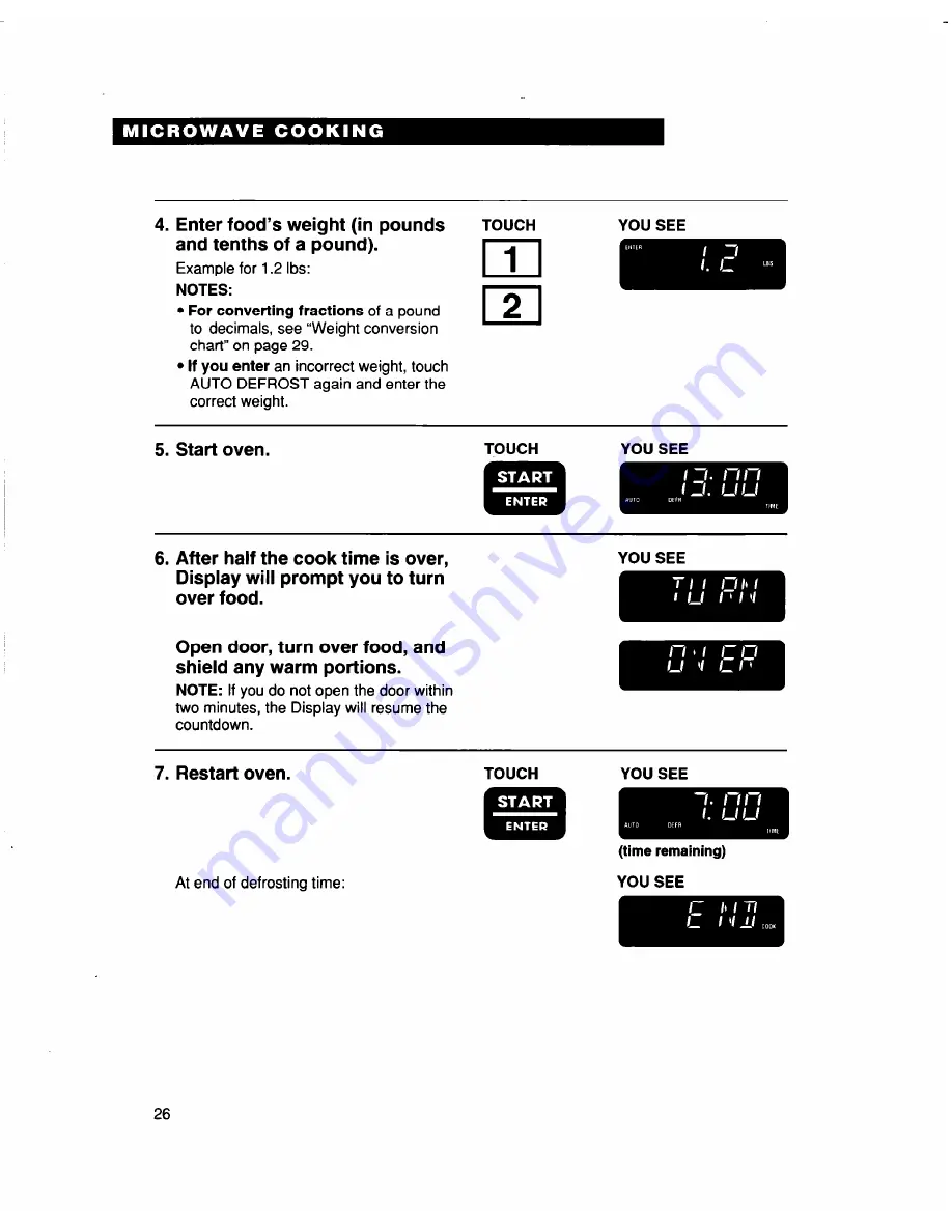 Whirlpool MH9115XB Скачать руководство пользователя страница 26