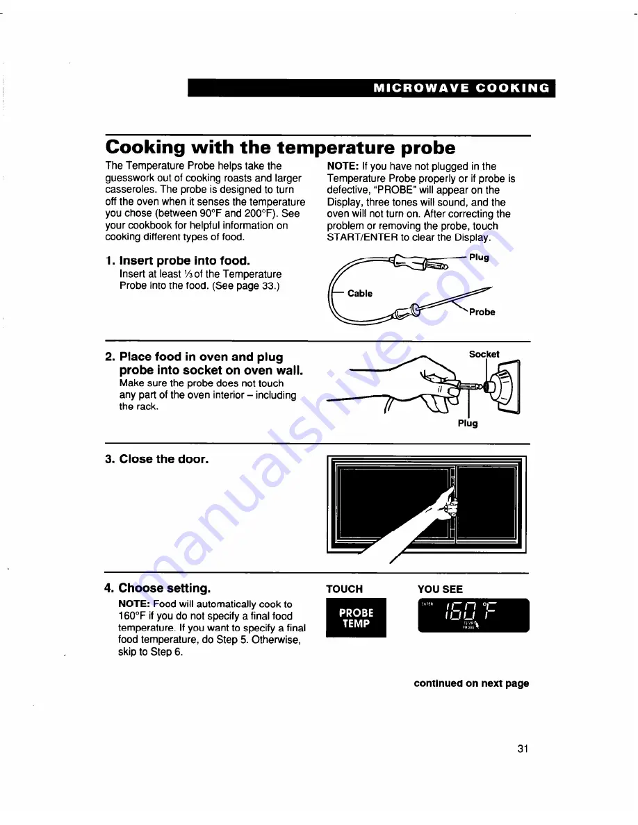 Whirlpool MH9115XB Скачать руководство пользователя страница 31