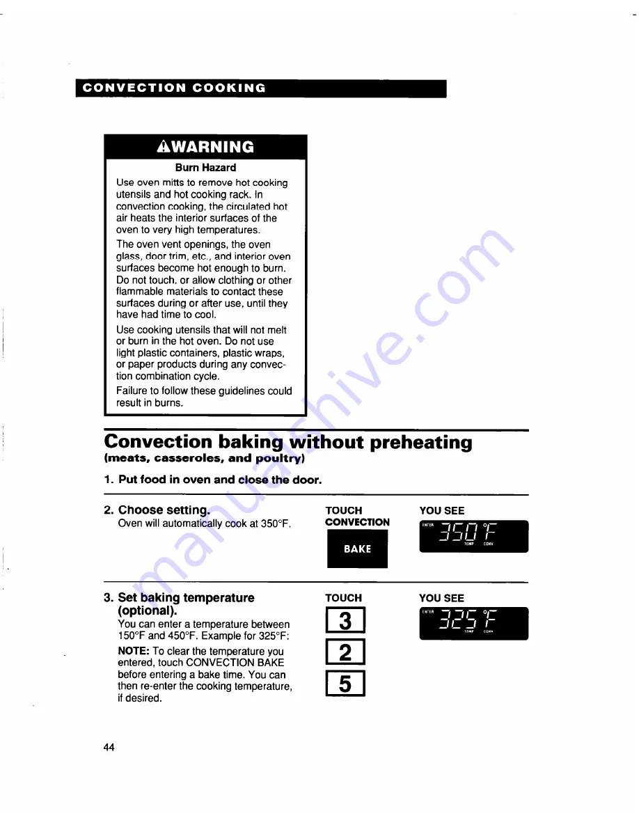 Whirlpool MH9115XB Скачать руководство пользователя страница 44