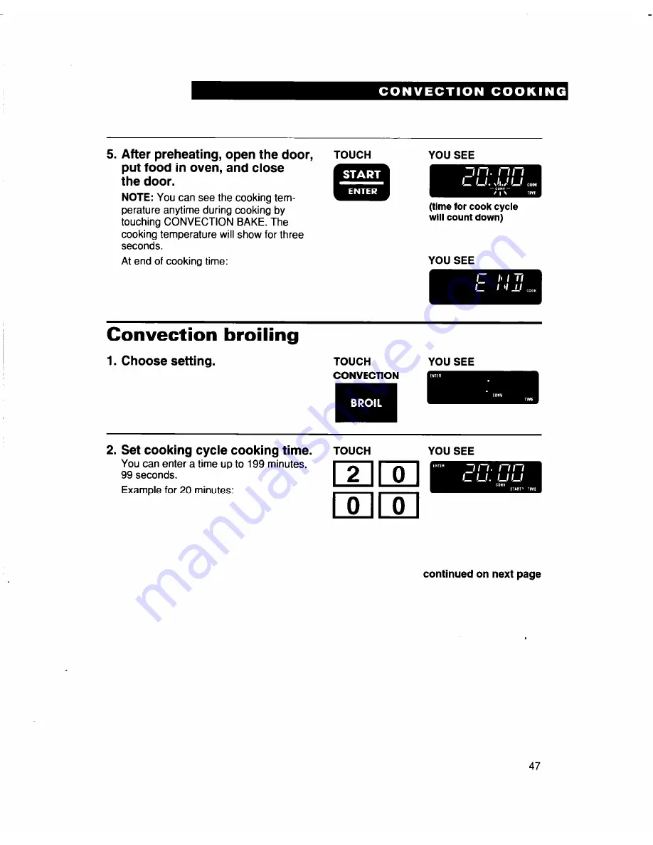 Whirlpool MH9115XB Скачать руководство пользователя страница 47