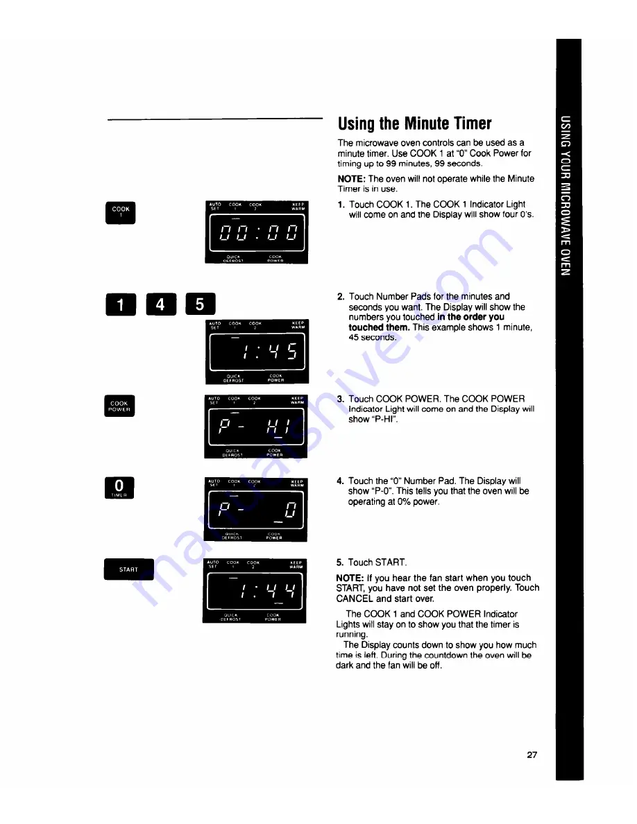 Whirlpool MT2150XW Скачать руководство пользователя страница 27