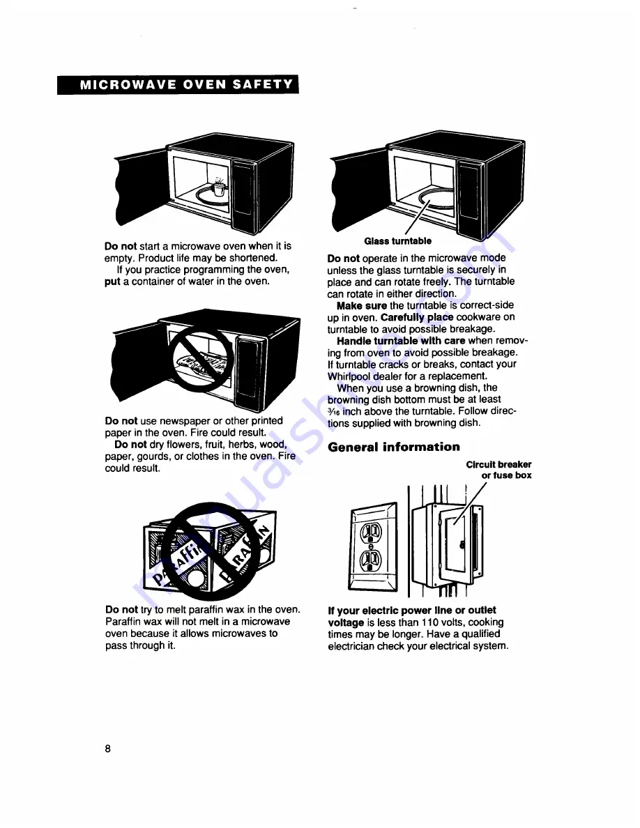 Whirlpool MT5111XD Use And Care Manual Download Page 8