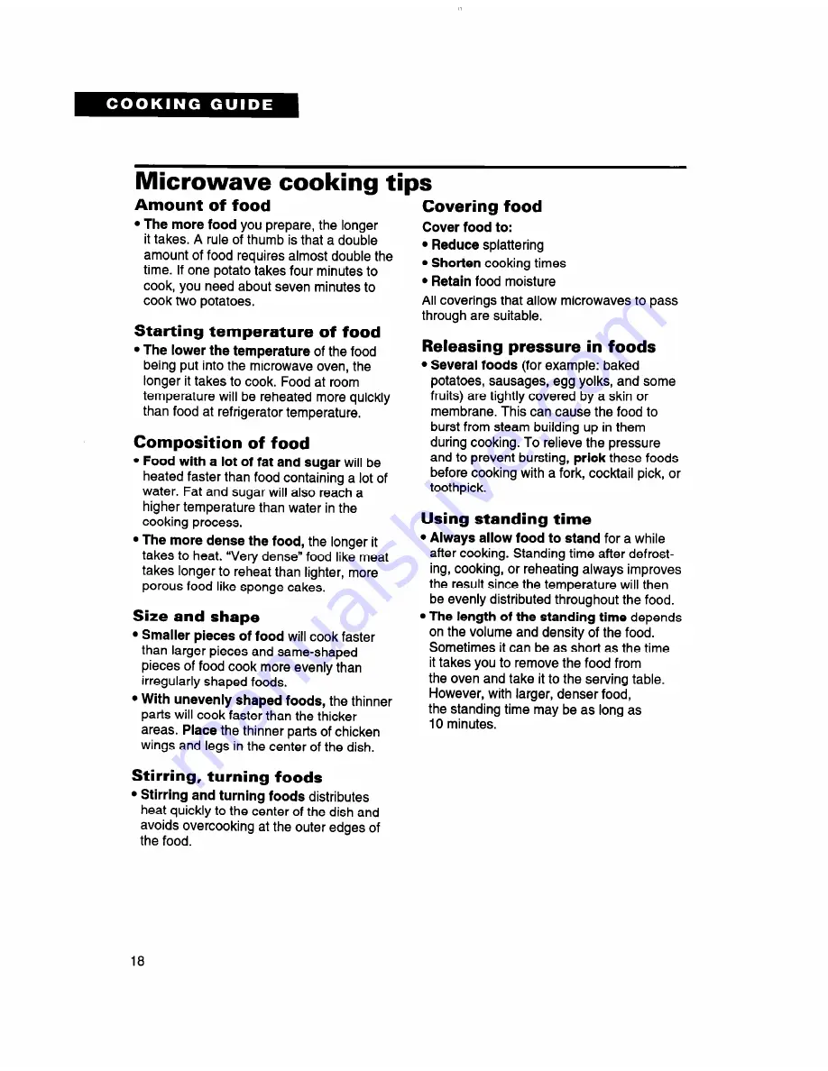 Whirlpool MT7070XD Use And Care Manual Download Page 18