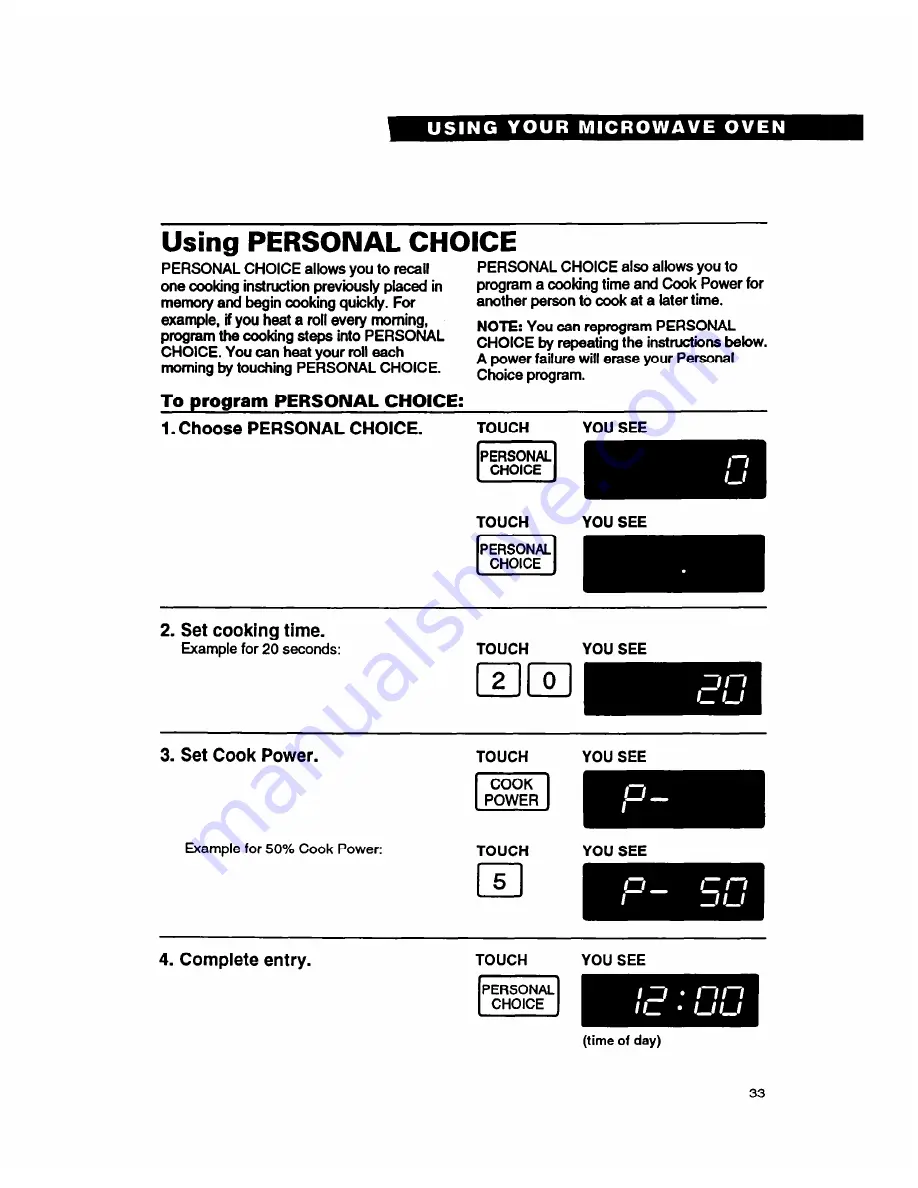 Whirlpool MT9160XBB Use And Care Manual Download Page 33