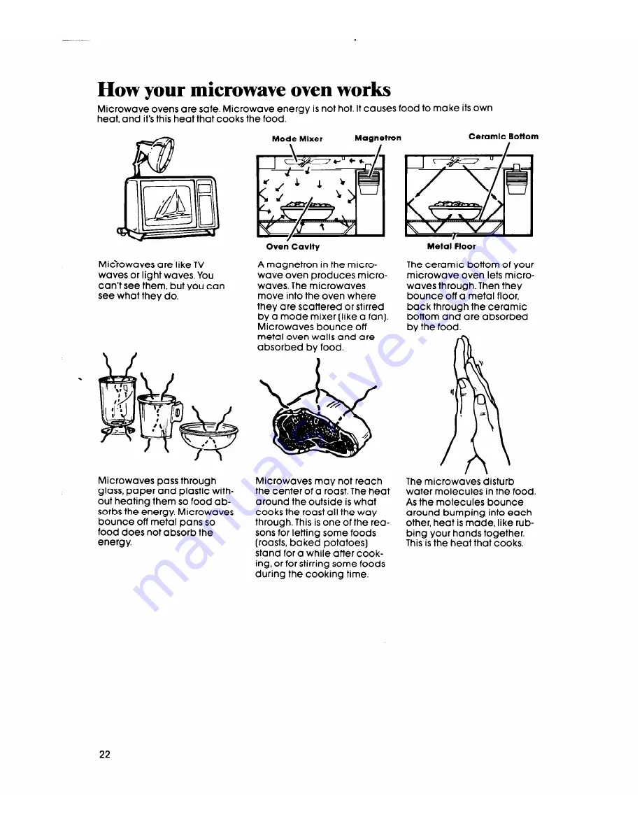 Whirlpool MW3500XS Use & Care Manual Download Page 22