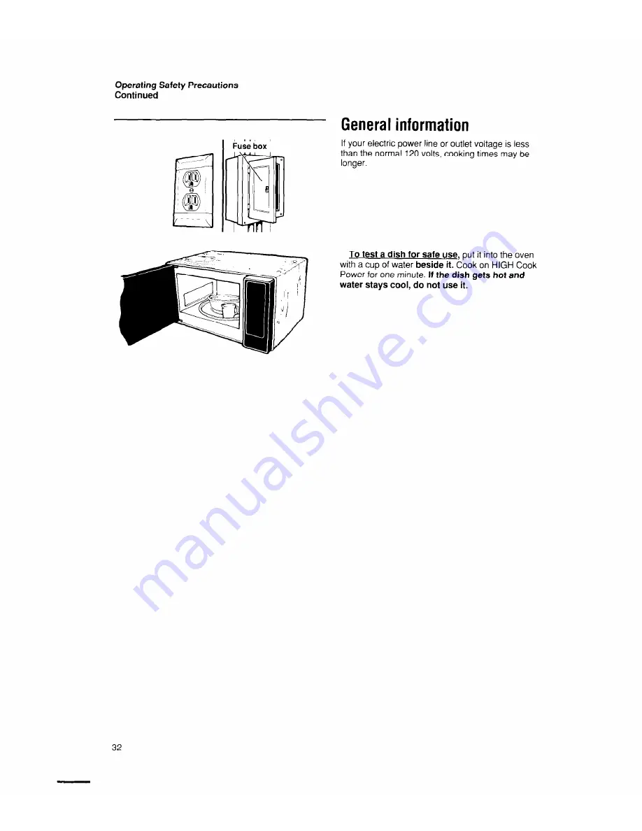 Whirlpool MW7400XW Use And Care Manual Download Page 32